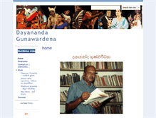 Tablet Screenshot of dayanandagunawardena.org